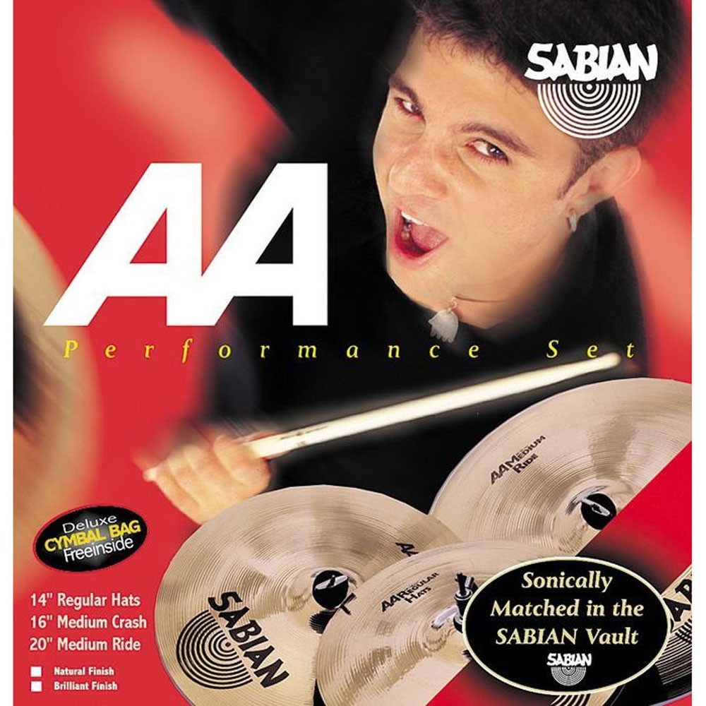 Sabian　AA　Brilliant　Performance　Set　Finish