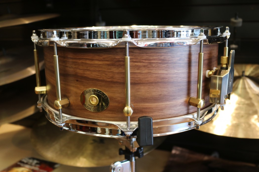 Noble and Cooley 6x14 Classic Walnut Snare Drum, Clear Matte Finish