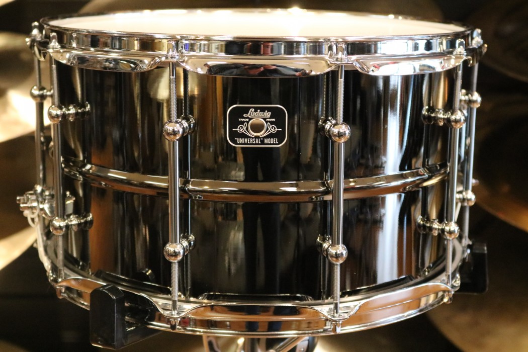 Flanged　Universal　Ludwig　8X14　Brass　Chrome　With　Triple　Hoops