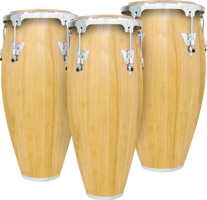T Requisitos paso Latin Percussion Classic Model Natural Wood 11 3/4" Conga w/ Chrome Hardware
