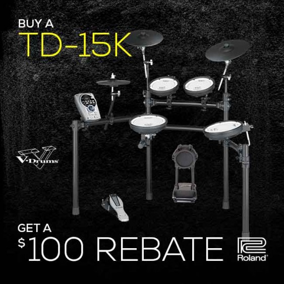 Roland TD-15K V-Tour® Series Electronic Drum Set