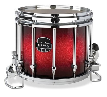 Mapex Quantum Snare Drum-Red Sparkle, Chrome Hardware