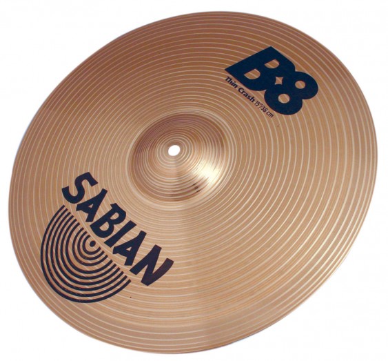 SABIAN 15" B8 Thin Crash Cymbal