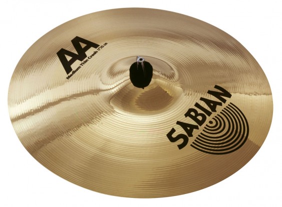 SABIAN 17" AA Medium Thin Crash Brilliant Cymbal
