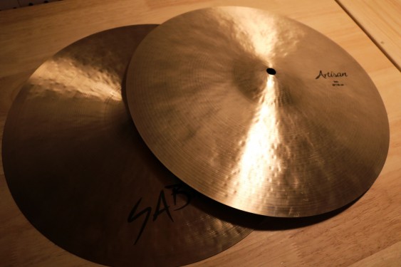 Demo of Exact Cymbal - Sabian 15" Artisan Hi-Hats, 1139g Top, 1463g Bottom