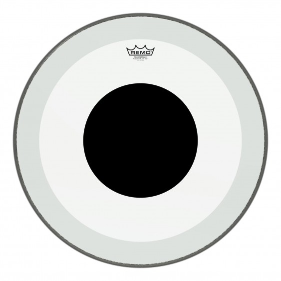 Remo 20” Powerstroke P3 Clear Black Dot Bass Drumhead
