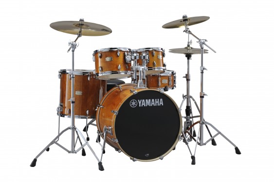 Yamaha SBP0F56W 5-Piece Stage Custom Birch Drum Set with Hardware - Honey Amber