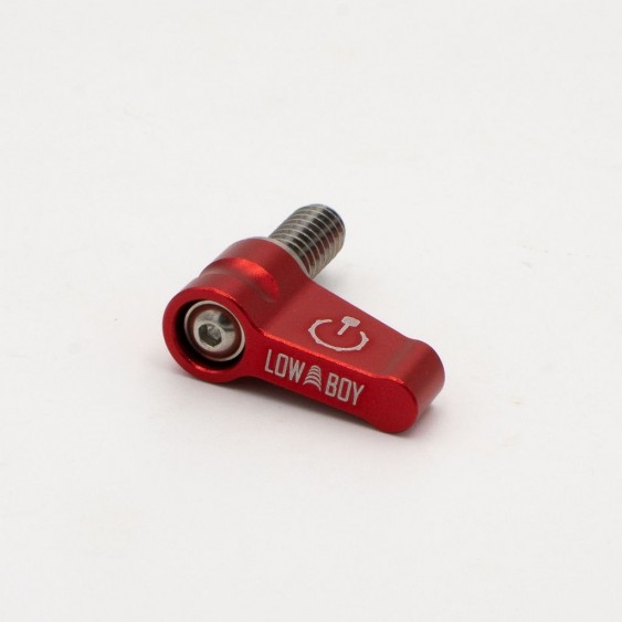 Low Boy Power Switch,1/4 Thread, Red Finish