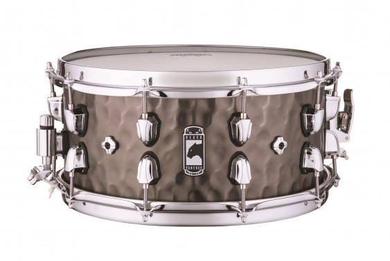 Mapex Black Panther Persuader Snare Drum, 6.5X14, Hammered Brass, Antique Nickel BPNBR465HCN