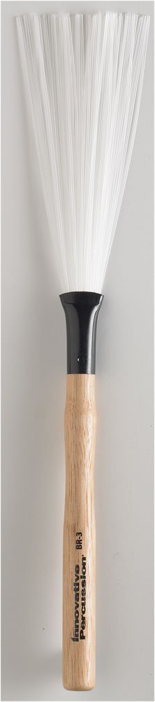 Innovative Percussion Wood Handle Nylon Brushes - Medium