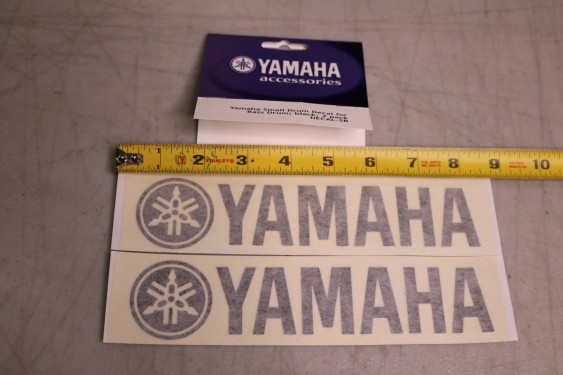 Yamaha Drum Decal Sticker - Pack of 2 - Black