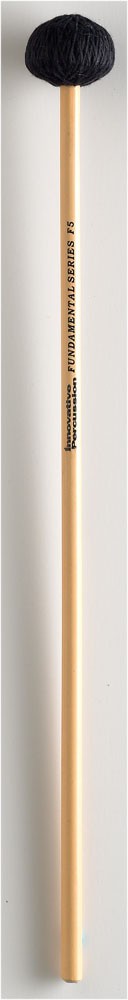 Innovative Percussion F5 Fundamental Series Soft Vibraphone Mallets - Black Cord - Rattan