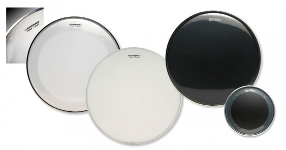 Aquarian 18" Full Force Bass Drumhead 2-Pack With Port Hole White