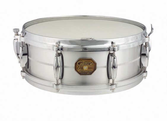 Gretsch 5X14 Solid Aluminum Shell Snare Drum