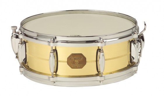 Gretsch 5X14 Solid Spun Brass Shell Snare Drum