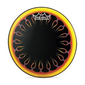 Remo 18" Ring of Flames Graphic Custom Bass Drumhead