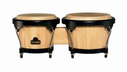 Meinl NINO Wood Bongos 6 1/2" & 7 1/2" Natural/ Black Hardware