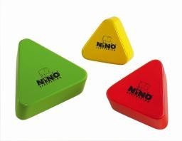 Meinl NINO Wood Shakers Triangular 3 piece Set Multi Colour
