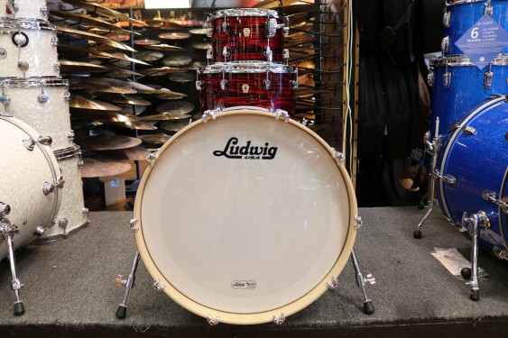 Ludwig Keystone PowerBeat Drum Set Red Oyster Pearl