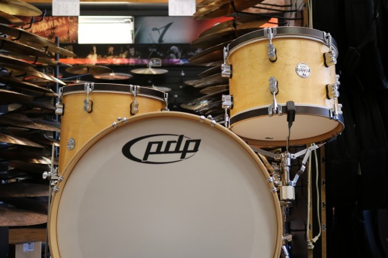 PDP Concept Maple Classic Shell Pack in Matte Natural Finish with Walnut Stain Hoops