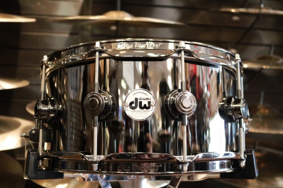 DW Collector's Series 6.5x14 Black Nickel over Brass with Black Nickel Hardware