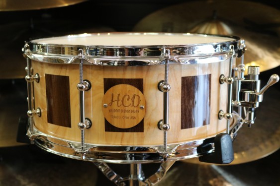 HCD Holloman Custom Maple Walnut 6X14 Snare Drum