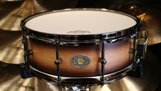 Noble & Cooley, Columbus Percussion Exclusive Kentucky Coffee Wood Snare Drum - Satin Espresso Burst - 5" x 14"