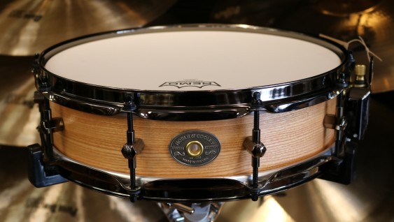 Noble & Cooley, Columbus Percussion Exclusive Kentucky Coffee Wood Snare Drum - Natural Oil Finish - 4" x 14"