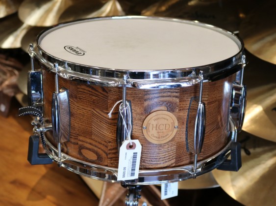 Holloman Custom Drums 6.5" x 14" Ash Segmented Snare Drum