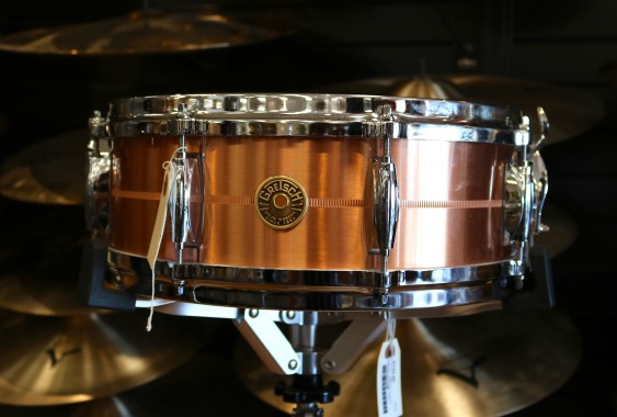 Gretsch C2 2mm Copper Snare Drum - 5 x 14" - Brushed