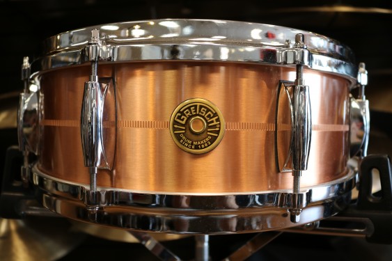 Gretsch USA Custom 5x14 Brushed Copper Snare Drum - Open Box