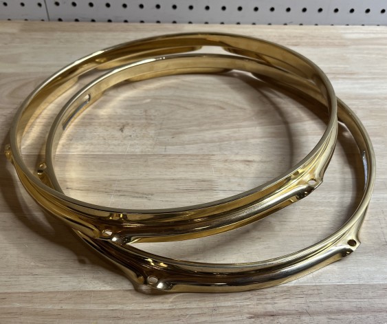 USED - 12" Pair Pearl Gold SuperHoop -  for 12" Snare