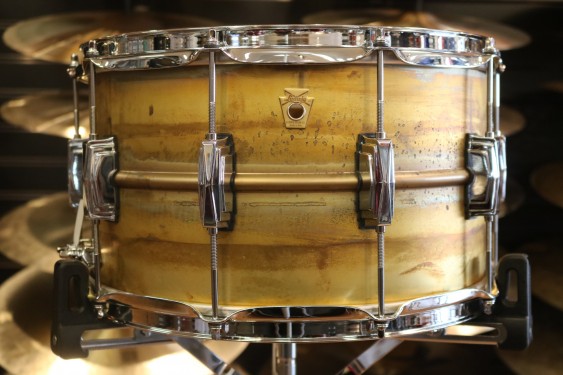 Ludwig 8x14 Raw Brass Phonic Snare Drum w/ Imperial Lugs