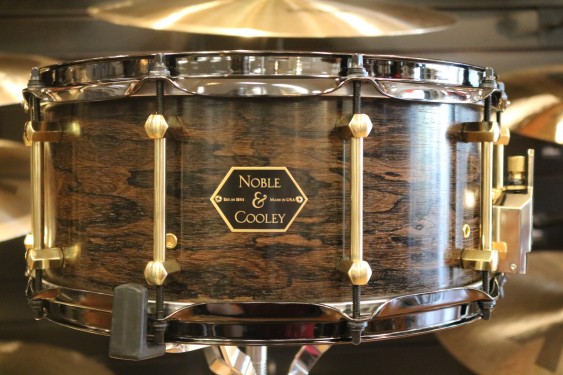 Noble & Cooley Limited Edition 6.5x14 6 ply Chestnut Snare Drum with Natural Ziricote Outer Ply
