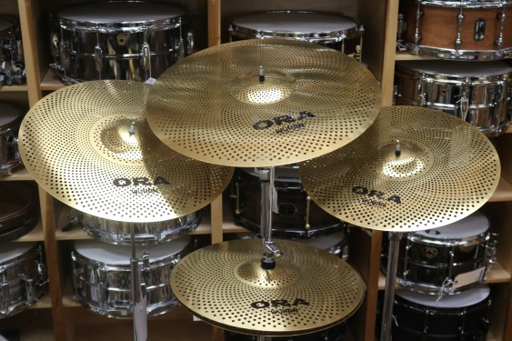Wuhan Silent Practice Cymbals - ORA Series Outward Reduced Audio Box Set 14HH, 16CR, 18CR, 20RI