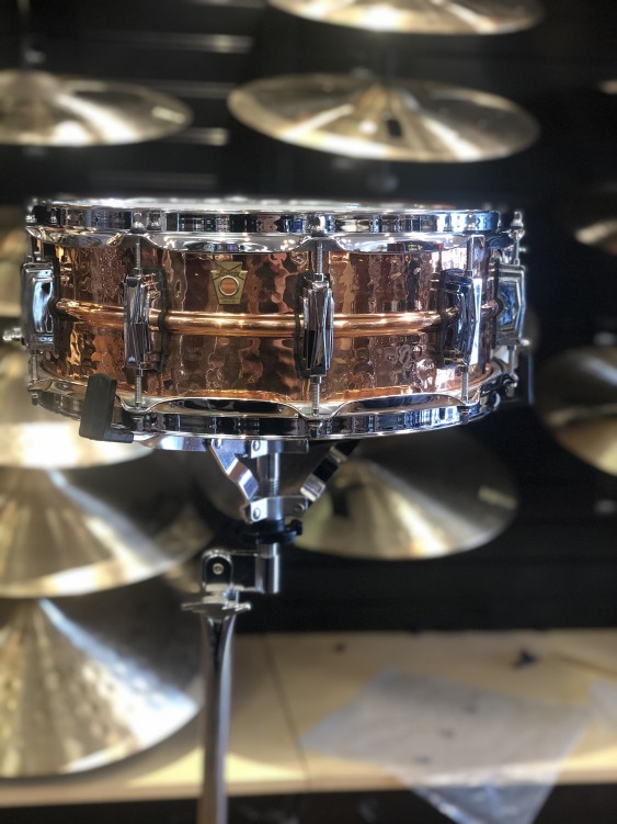 Ludwig 5x14 Hammered Copper Phonic Snare Drum