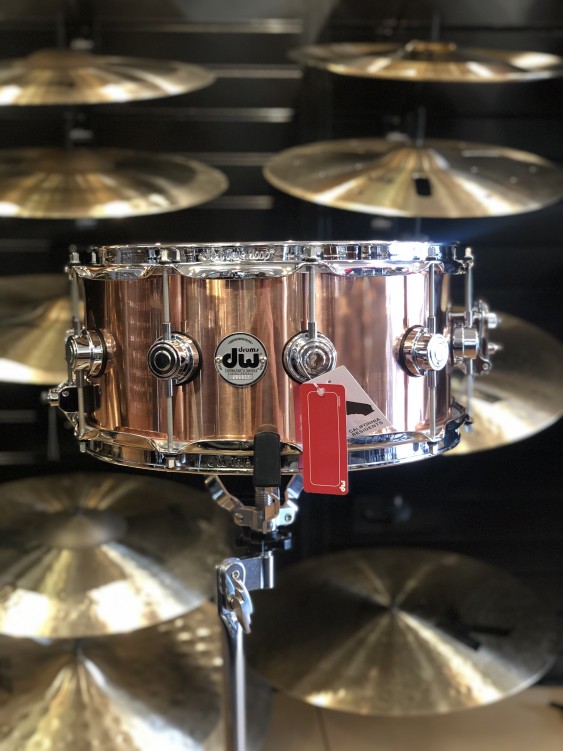 DW Polished Copper 6.5x14 Snare Drum. B-STOCK