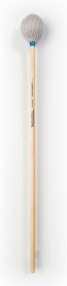 Innovative Percussion IP3003 Tom Rarick Series Medium Hard Marimba Mallets - Pewter Yarn - Birch