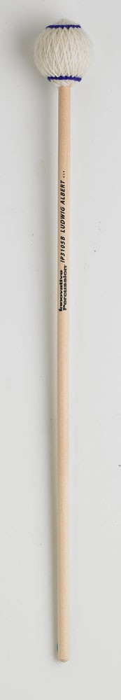 Innovative Percussion IP3105B Ludwig Albert Series Medium Marimba Mallets - Off-White Yarn - Birch