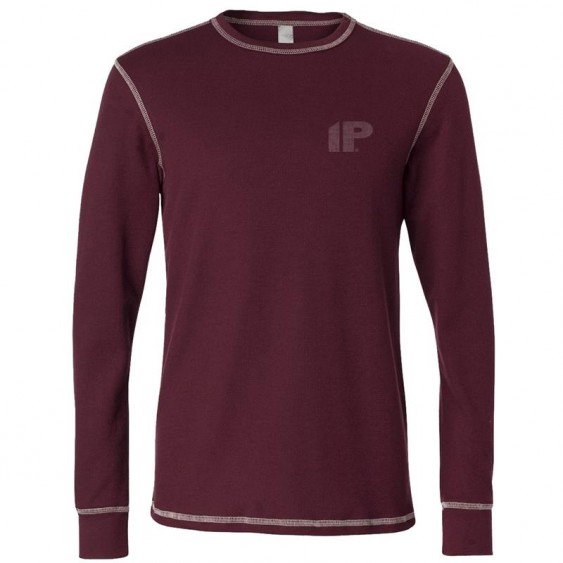 Innovative Percussion Contrast Stitch Thermal Shirt - XL - Maroon/Silver
