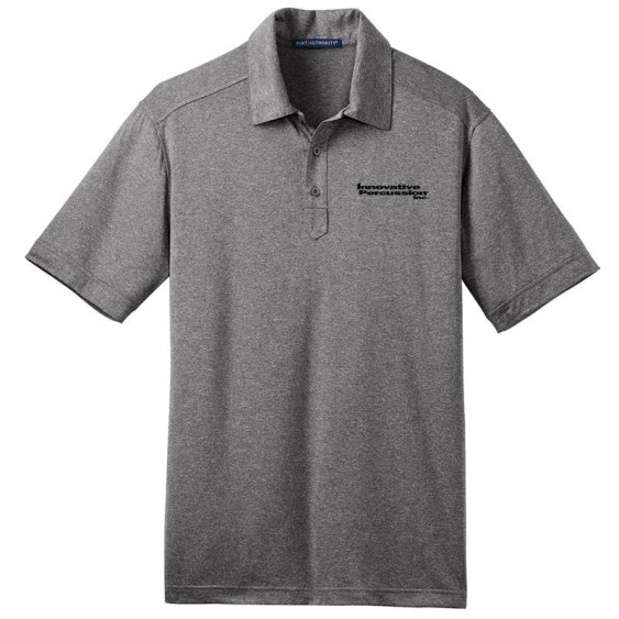 Innovative Percussion Performance Cross Dye Polo - XL - Magnetic Gray