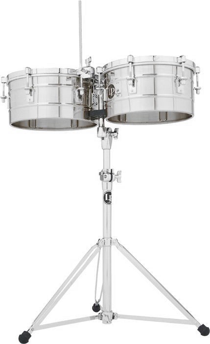 Latin Percussion Tito Puente 14" and 15" Stainless Steel Timbales