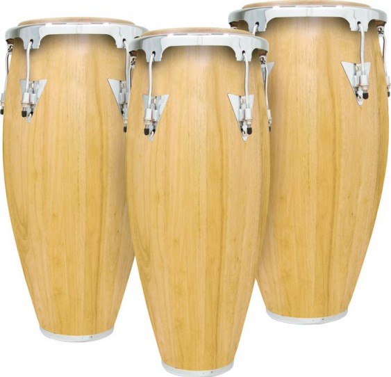 Latin Percussion Classic Model Natural Wood 11" Quinto w/ Chrome Hardware