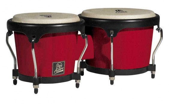 Latin Percussion Aspire Fiberglass Red Bongos