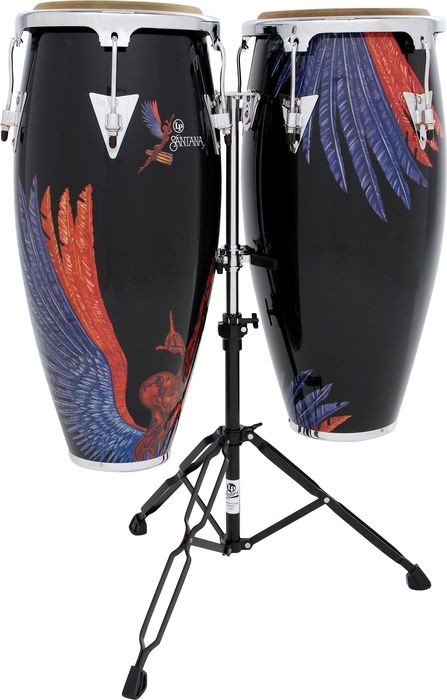 Latin Percussion Aspire Santana Abraxas 10" & 11" Conga Set w/ Double Stand