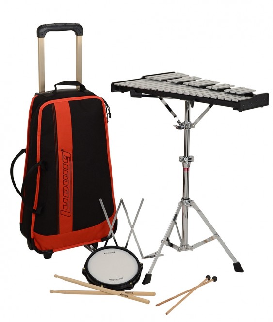 MUSSER Bell and Practice Pad Kit with Rolling case