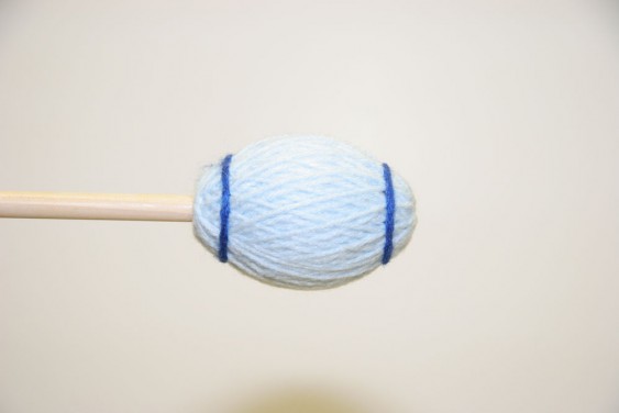 Mike Balter Ensemble Series Light Blue Yarn Extra Soft Black Birch Mallets