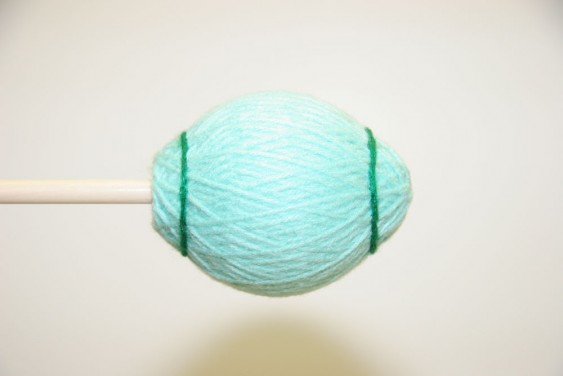 Mike Balter Ensemble Series Light Green Yarn Extra Soft Black Birch Mallets