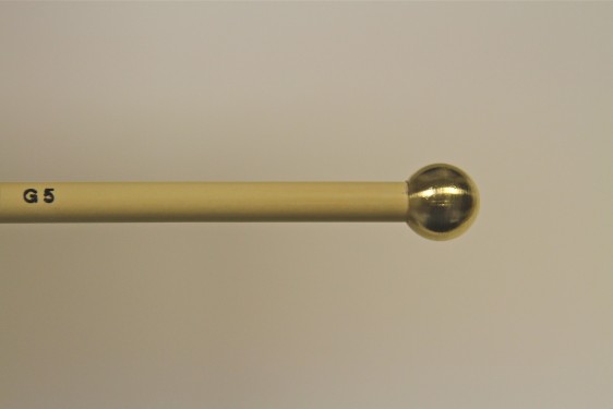 Mike Balter Glock / Bell/ Xylo Mallet Series Round Brass Hard Rattan Mallets
