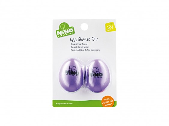 Nino Pair of Egg Shakers - Aubergine